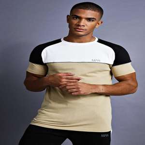 Belle couleur rouge personnalisée hommes O cou t-shirts-demi-manches vêtements d'été vêtements de sport t-shirt uni - Product Image 5