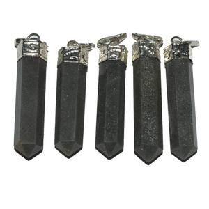 Colgantes de lápiz de Aventurina gris, piedra curativa, proveedor de lápiz colgante - Product Image 1