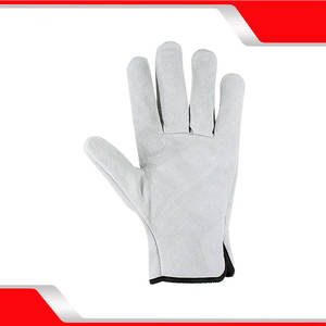 Venta caliente guantes de seguridad Unisex logotipo personalizado estampado cuero de vaca para conducir motocicleta montar en bicicleta guantes de piel de oveja PU - Product Image 6