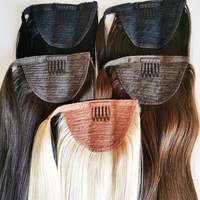 Extension de cheveux indiens brésiliens en queue de cheval spéciale, Clip pour femme, queue de cheval naturelle, emmêlé, cordon, vente en gros