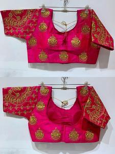 La plupart des designers prêts à porter pour femmes indiennes broderie pierre travail hauts chemisiers vêtements de fête mariage concepteur dames porter chemisier ethnique - Product Image 4