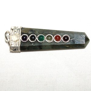 Get Online Labrodrite Flate Point Chakra Pendants : Labrodrite Flate Point Chakra Pendants for Sale - Product Image 1