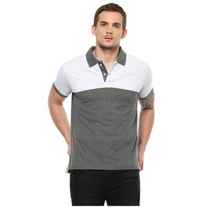 OEM en blanco 65% de algodón y 35% de poliéster liso camisa de polo diseño personalizado de su propio logotipo de marca de manga corta - Product Image 1