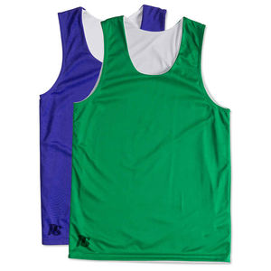 Débardeur de basket-ball pour hommes, maillot simple et réversible, personnalisé, gilet avec logo - Product Image 1