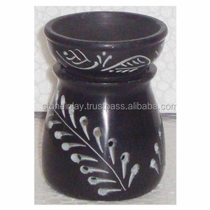 Brûleurs d'huile aromatique en pierre noire - Product Image 1