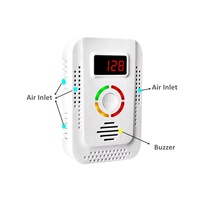 Nouveaux détecteurs de gaz domestiques à alarme de surveillance pour gaz naturel GPL GNL, type enfichable AC110-240V avec batterie de secours 9V