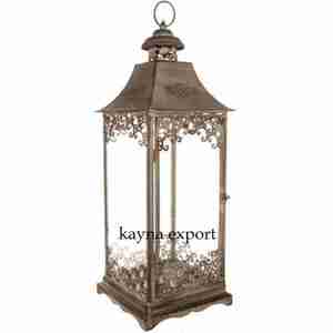 Lanterne de porte marocaine décorative en métal et verre, finition antique, nouveau design, faite à la main, écologique, pour Noël, anniversaire, Pâques - Product Image 4