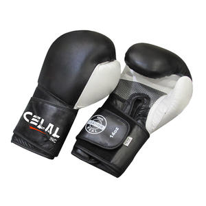 Guantes de boxeo con relieve blanco personalizados, guantes de entrenamiento de boxeo profesionales, diseño personalizado, cuero Real, 2023 - Product Image 2