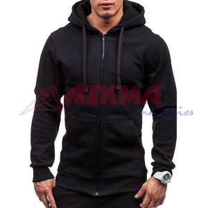 Pull-over à capuche zippé en molleton de 320 g/m² avec logo personnalisé Grandes tailles respirant et décontracté pour l'hiver Prix de gros - Product Image 4