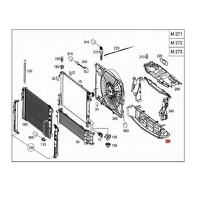 แผ่นกั้นหม้อน้ำด้านล่าง OEM 2125050230 สำหรับรถยนต์เมอร์เซเดส-เบนซ์ W212 E350 3.0L V6 ปี 2011-2013 - Product Image 6