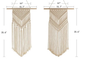 2020 Año Nuevo superventas lujo hecho a mano moderno algodón macramé diseños colgantes de pared elegante decoración del hogar conjunto caja de regalo decoración del hogar - Product Image 5