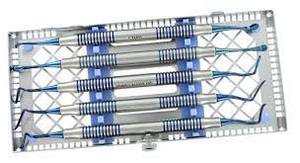 Kit básico de microcirugía oral, juego de cirugía periodontal, kit de instrumentos dentales azul titanio, herramientas - Product Image 5