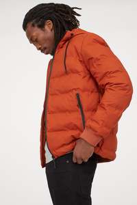 Chaqueta Acolchada con Capucha para Hombre, Estilo Vintage, Reversible, Impermeable, Gruesa, Talla Grande, con Logotipo Frontal, para Otoño e Invierno - Product Image 3