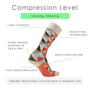 Chaussettes de compression pour infirmières, 30-40 mmHg, pour prévenir les gonflements des jambes et les varices - Product Image 2