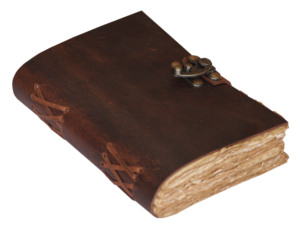 Portable en cuir de Style Vintage fait à la main, agenda, Journal personnel, cadeau, serrure en laiton Antique, unisexe - Product Image 2