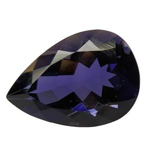 Vente en gros 4X5mm poire coupe naturelle Iolite pierre précieuse de haute qualité à facettes en vrac IGI certifié par pièce prix usine - Product Image 5