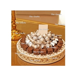 Plateau de service en chocolat pour la maison, l'hôtel et le restaurant, avec une qualité supérieure, forme personnalisée, plateau en métal, option de logo personnalisé - Product Image 1