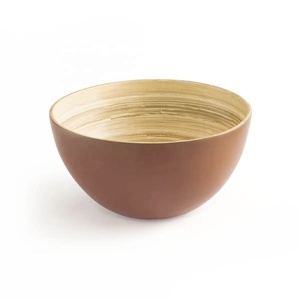 Bols en bambou soyeux, ensemble de Table à salade, en Fiber de bambou, décoratif, fait à la main, bricolage, collection - Product Image 5