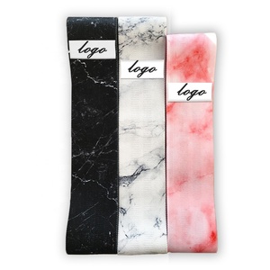 Chenistory Logo personnalisé peinture bandes de hanche ensemble Bo60x75cmistaautumn hiver coton antidérapant Fitness boucle bande de résistance - Product Image 1