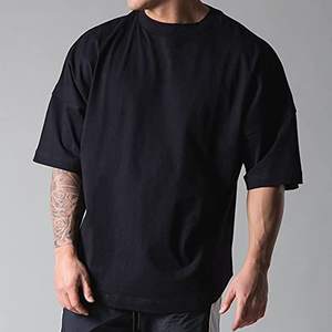 Camiseta deportiva de gran tamaño para hombre, ropa informal de gran tamaño, cómoda, transpirable, para gimnasio - Product Image 5