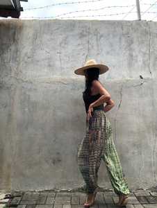 ฤดูร้อนชุด Plazzo กางเกงออกแบบที่กำหนดเองกางเกงโยคะ Tie Dye กว้างขายาวเอวชายหาดสบายๆสไตล์ยาว Palazzo กางเกง - Product Image 2