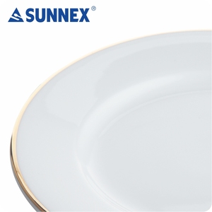 6นิ้วขอบสีขาวแผ่นพอร์ซเลน - Product Image 5