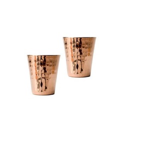 Verre à jus de cuivre, 1 pièce, design Simple, martelé pour boisson, eau, pour la table et la cuisine - Product Image 4