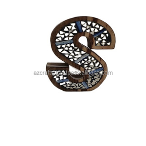 De Madera de Mango W alfabeto resina de incrustación - Product Image 2