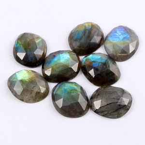 หินลาบราดอไรต์ธรรมชาติพลอยแฟนซี6มม. ถึง25มม.,พลอยเจียระไนทรงหลวมขอบหยัก - Product Image 1