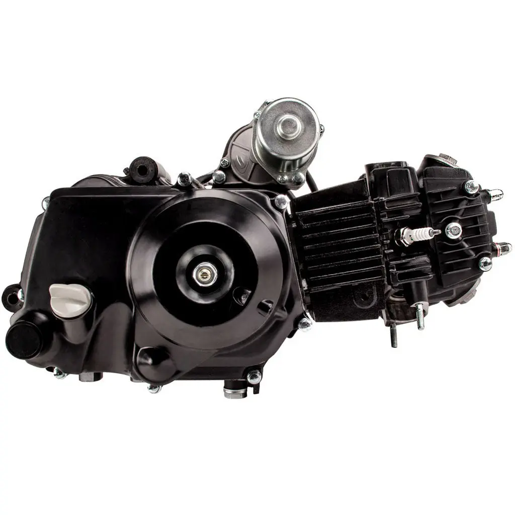 Motor para motocicleta, montagem de motor 110cc automática com reversa para yamaha atv 110cc 4 tempos motor elétrico de partida arrefecido a ar