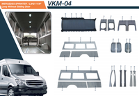Kits d'isolation sous vide ABS durables de haute qualité pour véhicules utilitaires Model 3 Sprinter, accessoires pour camping-cars, minibus, fourgonnettes, noir