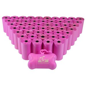 Sacs HAPLAST PE jetables à soufflets latéraux pour déjections canines, avec thermoscellage et impression en gravure personnalisable - Product Image 2