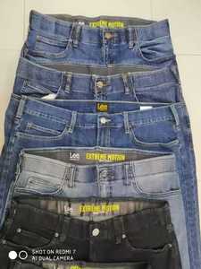 Pantalones vaqueros rectos de algodón para hombre al por mayor de alta calidad, pantalones vaqueros informales de nuevo diseño, pantalones lavados de cintura media sólidos medianos - Product Image 2