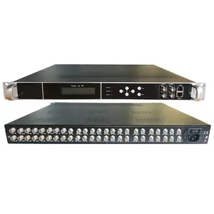 OTV-TP24 profesyonel dijital TV Headend FTA 24 taşıyıcılar kanal RF FTA Tuner 2 * ASI IP ASI ağ geçidi BISS uydu alıcısı