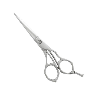 Ciseaux de coiffure professionnels avec repose-doigts fixe, bord tranchant, 6 pouces, acier inoxydable de haute qualité, fournitures de salon de coiffure - Product Image 5