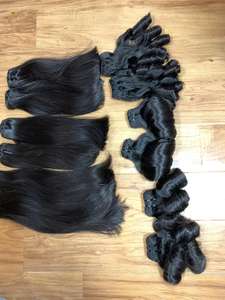 Extensión a granel de cabello humano virgen sin procesar vietnamita Super doble recto Remy sedoso recto sin enredos - Product Image 4