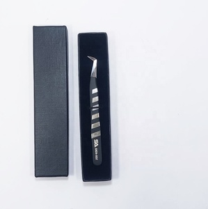 New Design Black Mega Volume Lash Tweezers Fine <b>Boot</b> Eyelash Extension Tweezers Light With Private Logo - Product Image 4