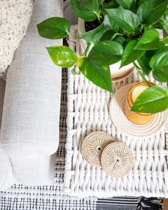 Tasse à café et thé en rotin écologique, de style naturel tissé à la main, dessous de verre, hôtel, maison et restaurants - Product Image 3