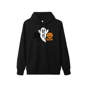 Halloween Women's Autumn Winter Lined Casual 100% Cotton Print <b>Hoodie</b> Sweatshirt Long Sleeve Pocket Pullover - Product Image 4