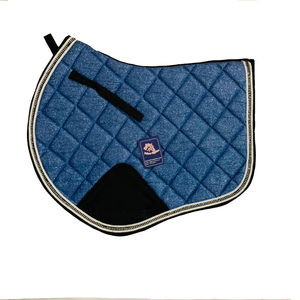 Ensemble de tapis de selle à paillettes avec logo personnalisable Style anglais saut brillant qualité tout usage guêtre demi-chaps doublure polaire - Product Image 2