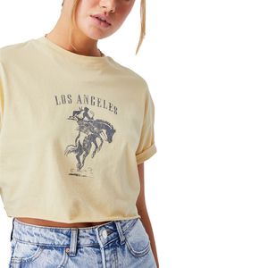 Colección Verano 2026: Camiseta Ecológica de Mezclilla con Cuello Redondo, Agujeros y Botones, 100% Algodón para Niñas y Estudiantes - Product Image 2