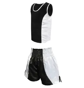 定制最新设计拳击短裤和背心高品质印花职业拳击制服