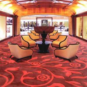 Tapis moderne personnalisé noué à la main en laine/soie motif abstrait lavable résistant aux taches Carreaux de tapis décoratifs pour la maison - Product Image 6