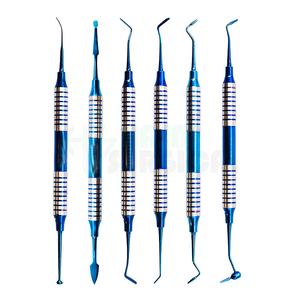 ชุดเติมเรซินหัวเคลือบไทเทเนียมพร้อมกล่องฆ่าเชื้อโลหะ,ไม้พายอุดฟันทำจากเรซิ่น - Product Image 1