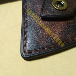 Cortador de cuchillo de pizza de acero de alto carbono hecho a mano, hacha vikinga con grabado personalizado y Funda de cuero - Product Image 2