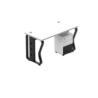 Postes de travail modulaires de bureau haut de gamme, intelligents, modernes, extensibles, pour 6 personnes, avec structure en acier.