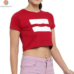 Camiseta Corta Sexy de Algodón Orgánico para Mujer, Camiseta de Manga Corta a la Moda, Corte Regular Informal, Ropa de Verano - Product Image 3