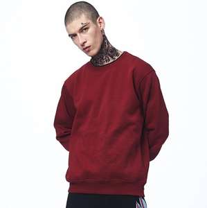 Adultos Top Trending Streetwear Huddle Sudadera Mock Neck color sólido Manga larga Sin capucha Sudaderas - Product Image 2