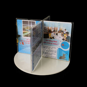 Countertop Clear Acrylic Magazine Flyers Leaflet Holder Brochure Display Rack/ acrylic leaflet holder - Product Image 2