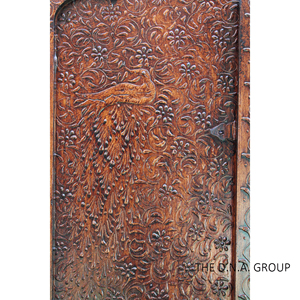 เก่าโบราณไม้มือทาสีหน้าต่างโบราณไม้ทำด้วยมือหน้าต่างไม้แขวนผนัง Jharokha อินเดียหัตถกรรมตกแต่งผนัง - Product Image 4